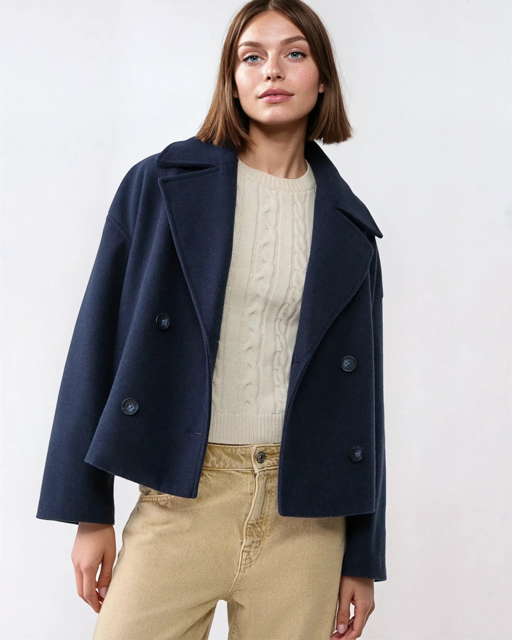 Women’s Short Faux-Fur-Style Jacket