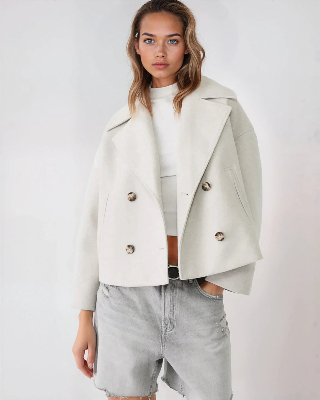 Women’s Short Faux-Fur-Style Jacket