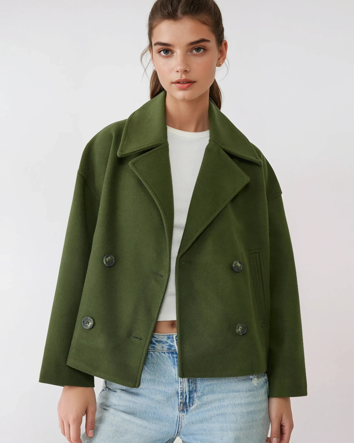 Women’s Short Faux-Fur-Style Jacket