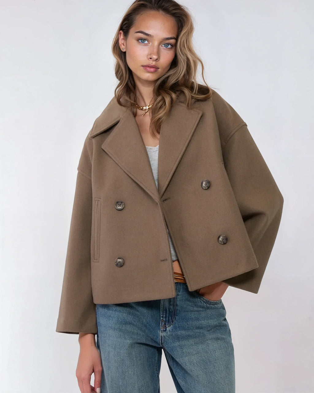 Women’s Short Faux-Fur-Style Jacket
