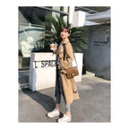 Women's Belted Double-Breasted Trench Coat