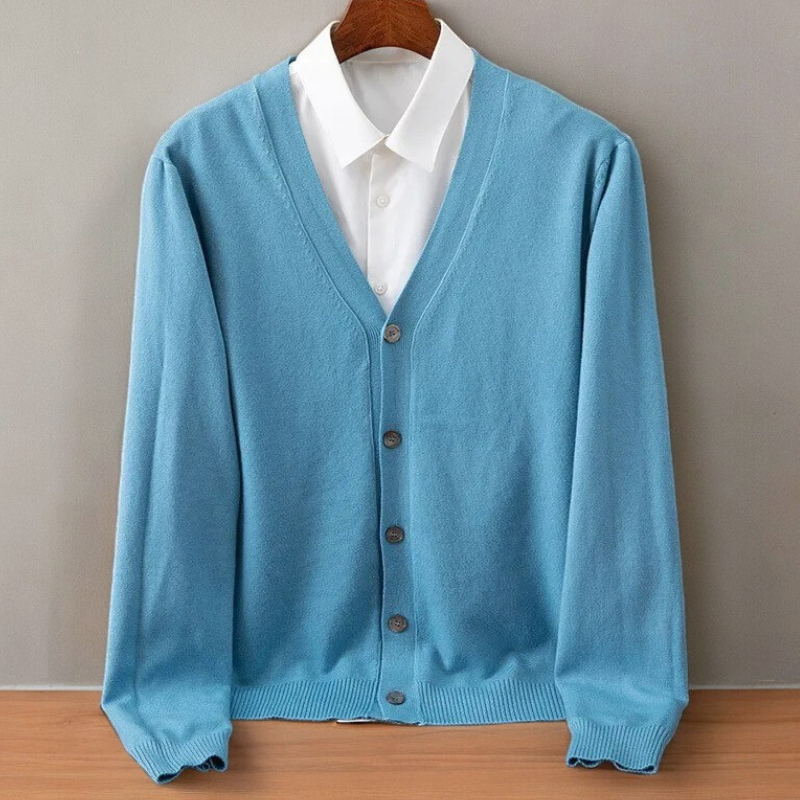 Men’s V-Neck Button Cardigan