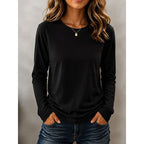Women's Long Sleeve Crew Neck T-Shirt