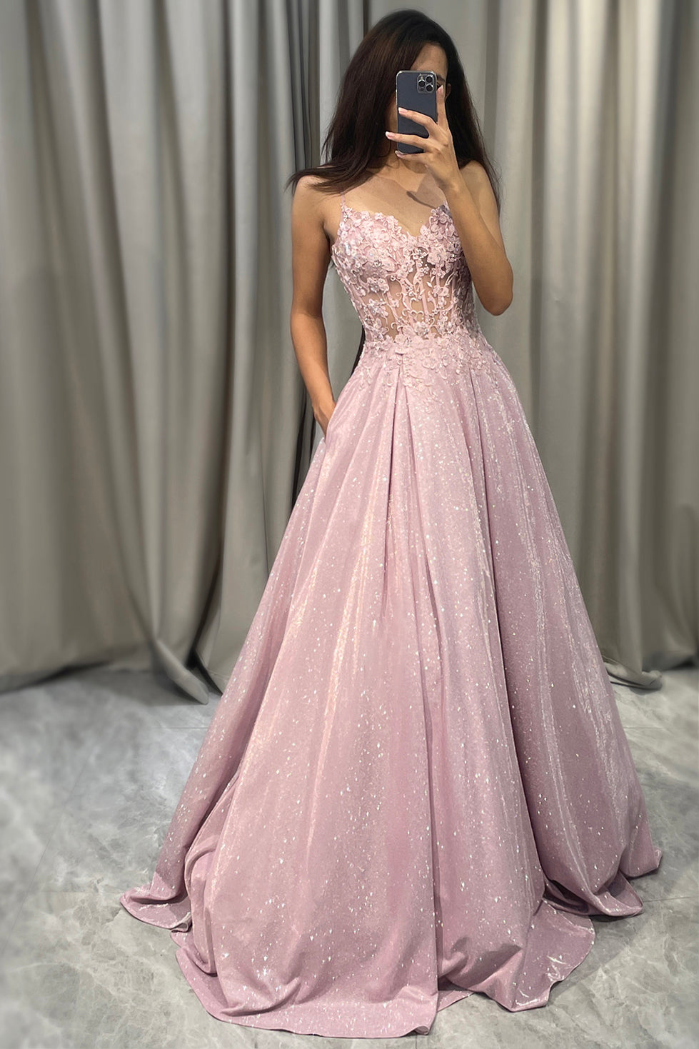 Women’s Glitter Ball Gown Dress