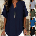 Women's Casual V Neck Blouse