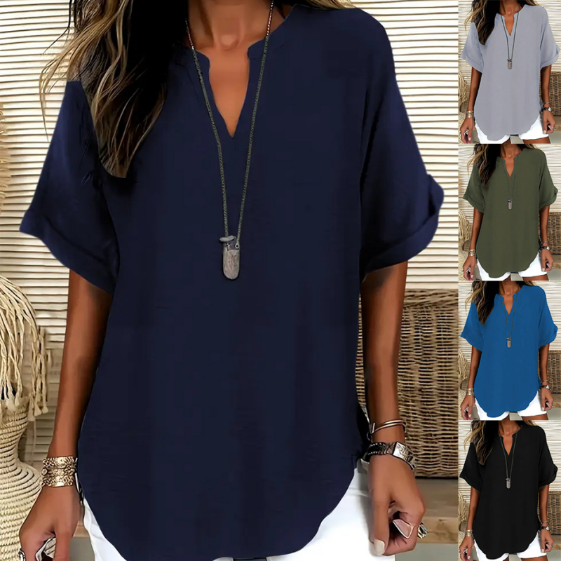 Women's Casual V Neck Blouse