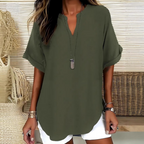 Women's Casual V Neck Blouse