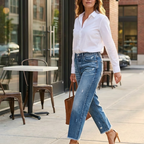Women’s Wide Leg Cropped Jeans