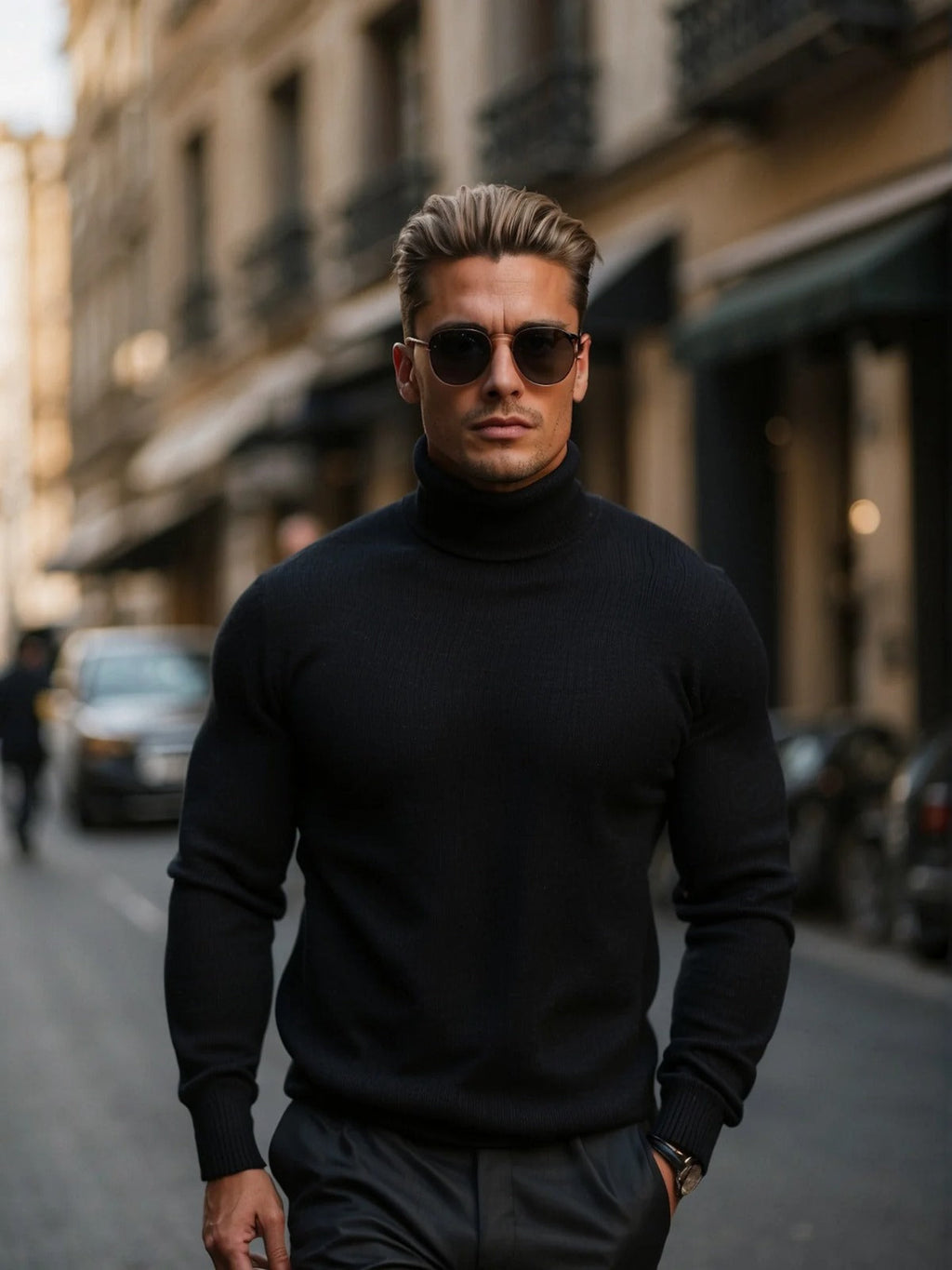 Men’s Classic Knit Turtleneck Sweater