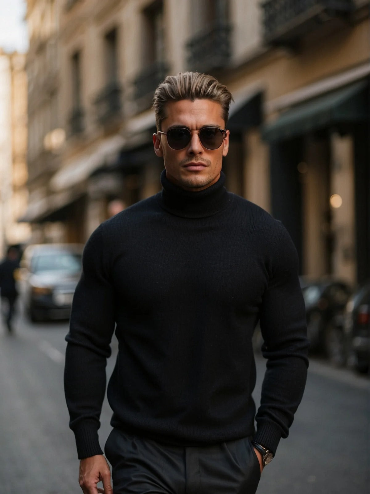 Men’s Classic Knit Turtleneck Sweater