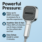 Handheld High Pressure Shower Head with Filter