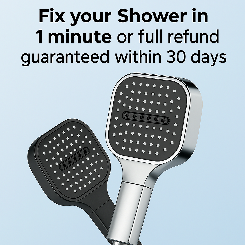 Handheld High Pressure Shower Head with Filter