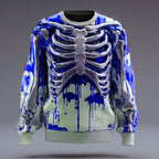Men's Halloween Skeleton Graphic Sweatshirt