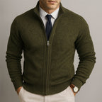 Men's Full-Zip Stand Collar Sweater