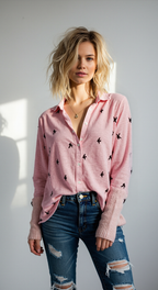 Women's Bird Print Shirt