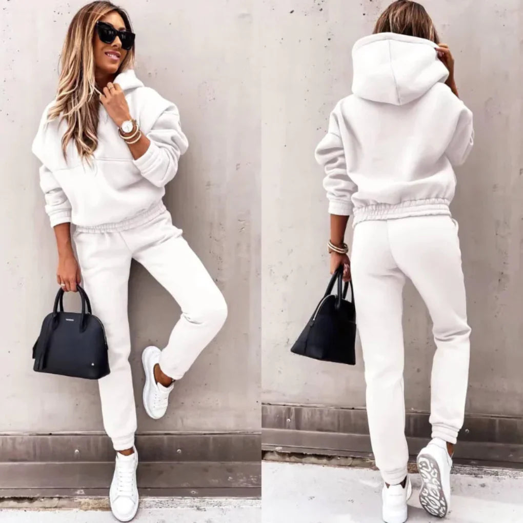 Women's Two-Piece Hoodie and Jogger Pants Set