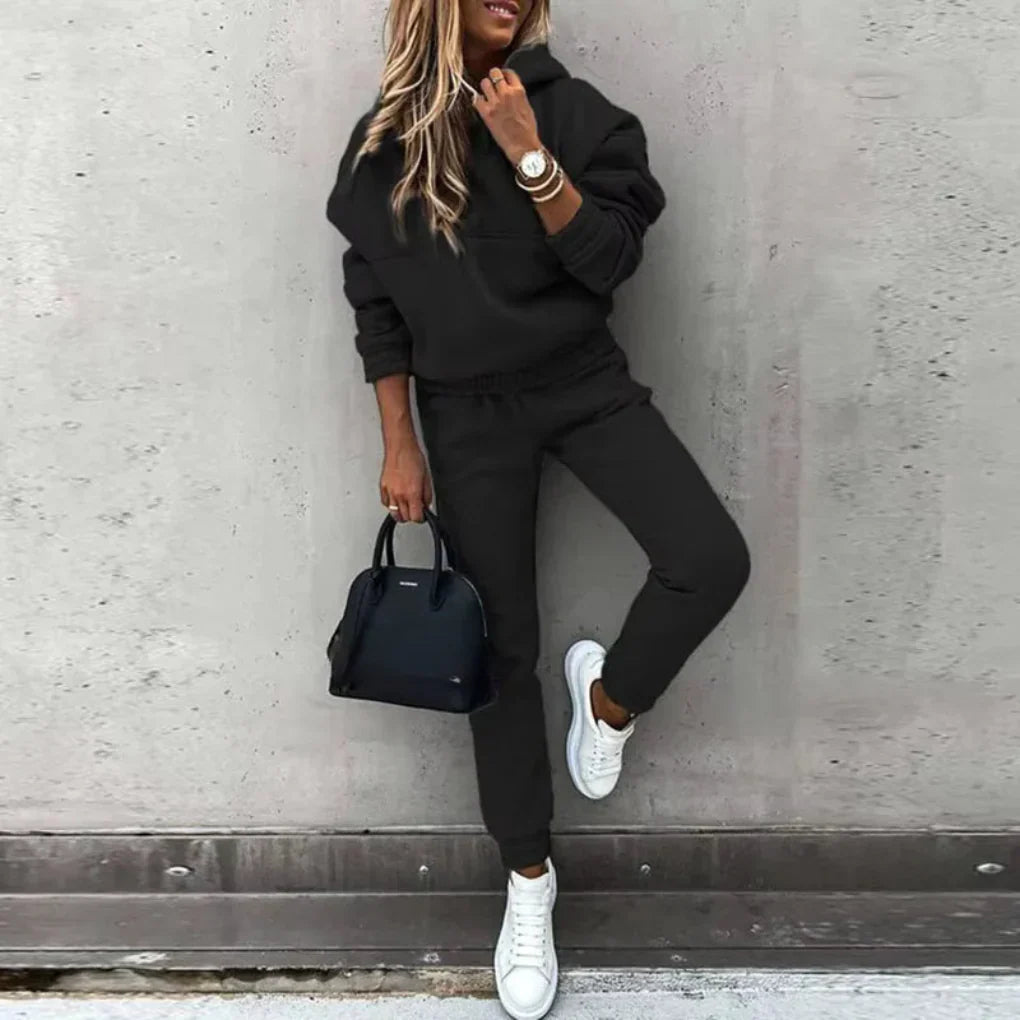Women's Two-Piece Hoodie and Jogger Pants Set