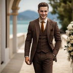 Men's Three-Piece Blazer Vest Trouser Suit