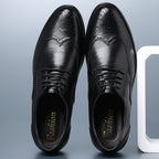 Men's Wingtip Brogue Lace-Up Shoes