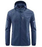 Men's Hooded Lightweight Windbreaker Jacket