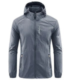 Men's Hooded Lightweight Windbreaker Jacket