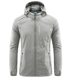 Men's Hooded Lightweight Windbreaker Jacket