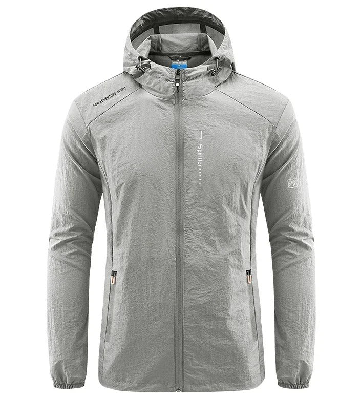 Men's Hooded Lightweight Windbreaker Jacket