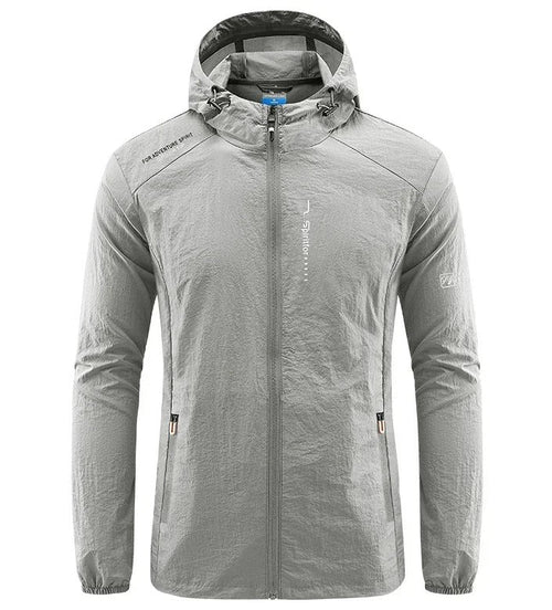 Men's Hooded Lightweight Windbreaker Jacket
