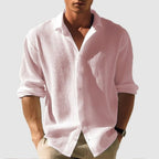 Men's Textured Button Shirt