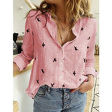 Women's Bird Print Shirt