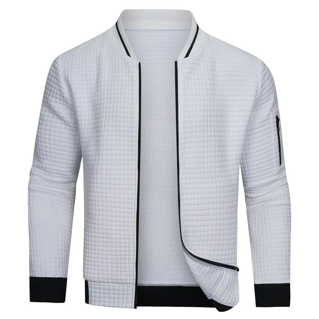 Men’s Textured Bomber Jacket