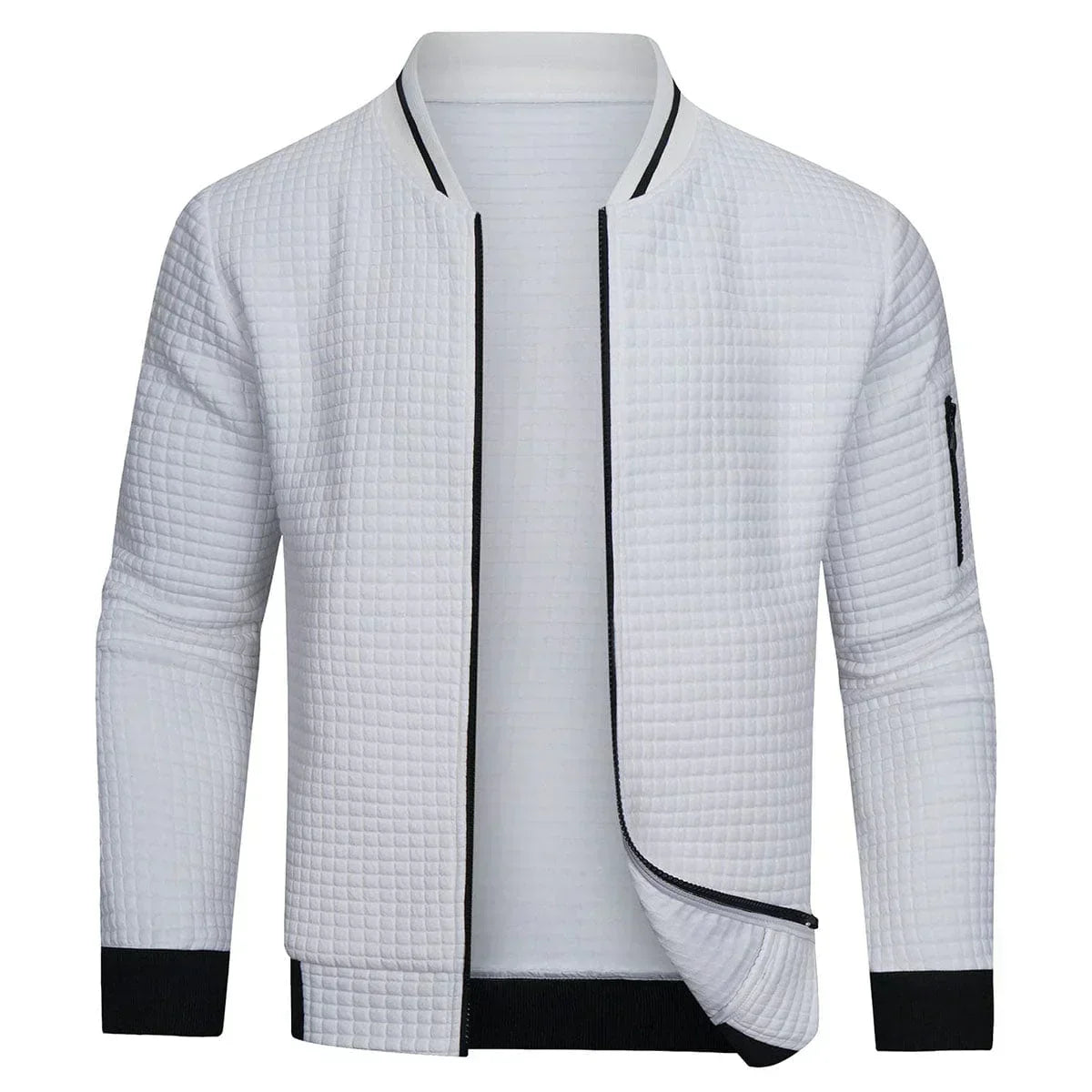 Men’s Textured Bomber Jacket