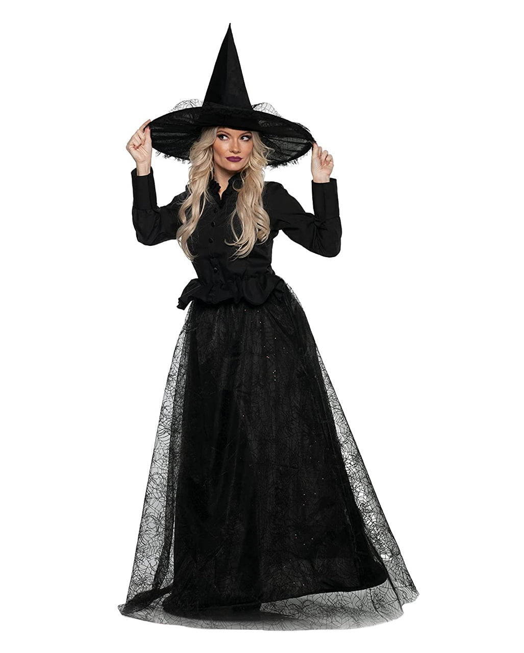 Women's Witch Costume With Peplum Top