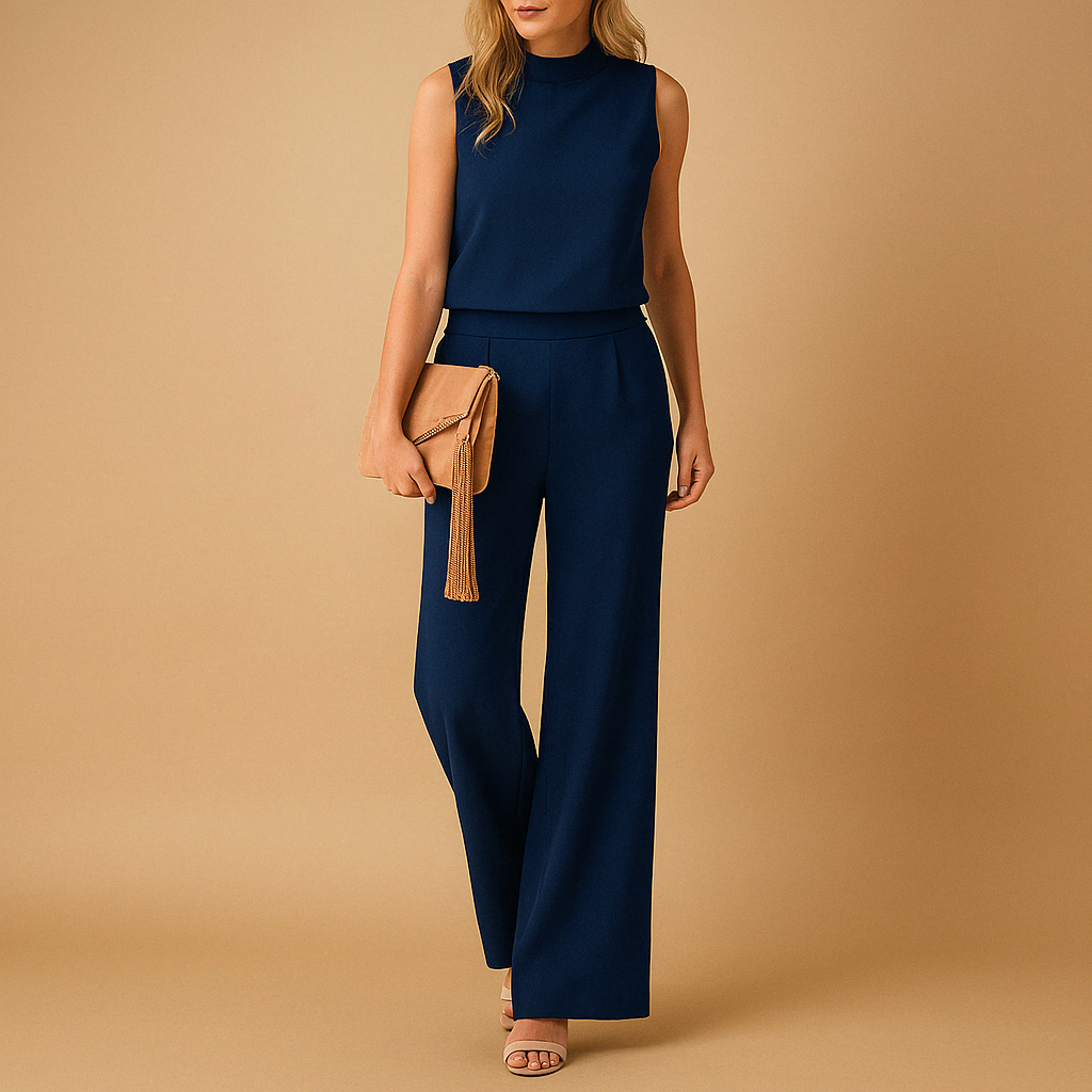 Women’s Sleeveless Wide Leg Jumpsuit