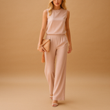 Women’s Sleeveless Wide Leg Jumpsuit
