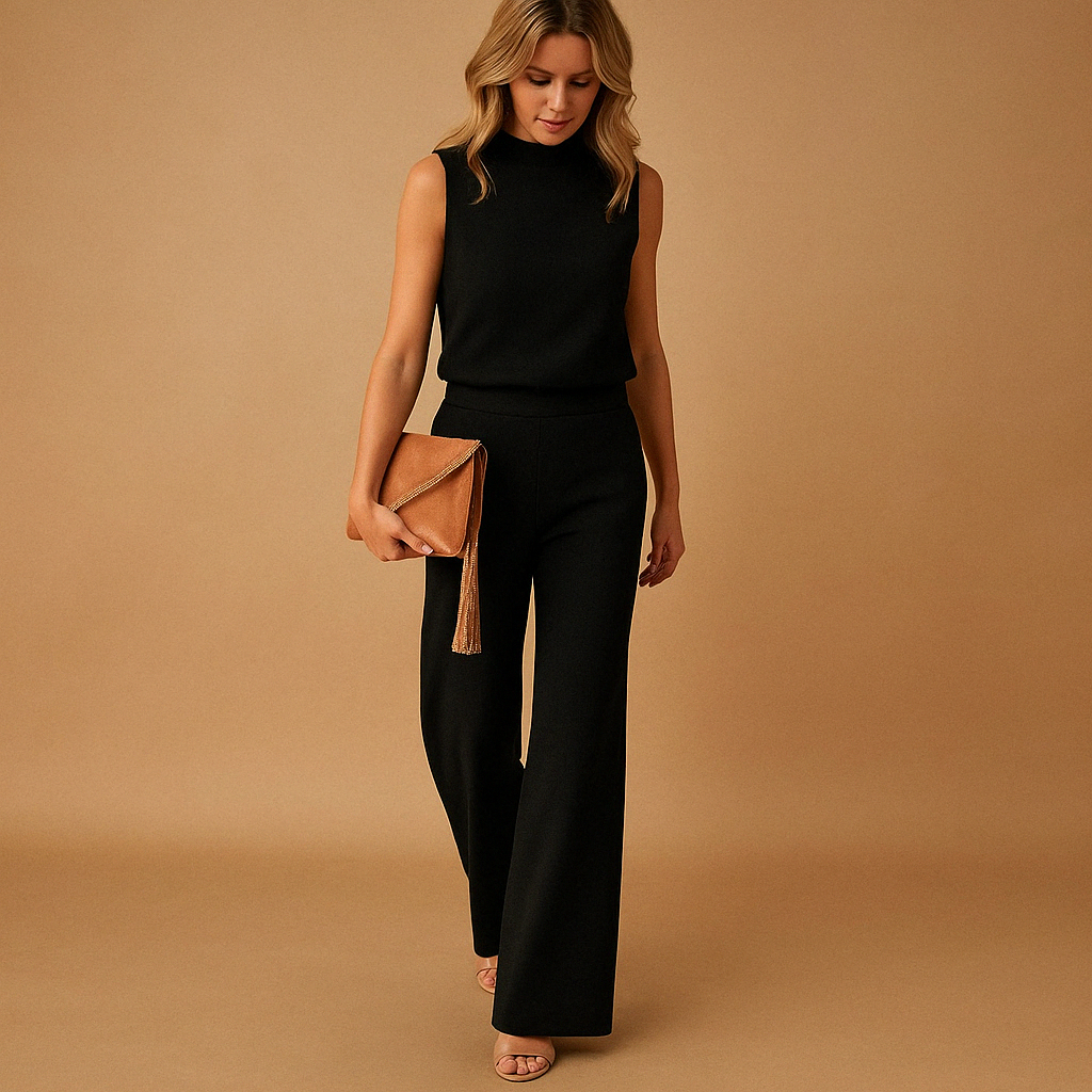 Women’s Sleeveless Wide Leg Jumpsuit