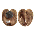 Women's Short Clip-In Hair Topper with Bangs