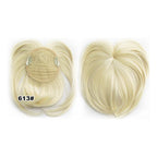 Women's Short Clip-In Hair Topper with Bangs