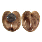 Women's Short Clip-In Hair Topper with Bangs