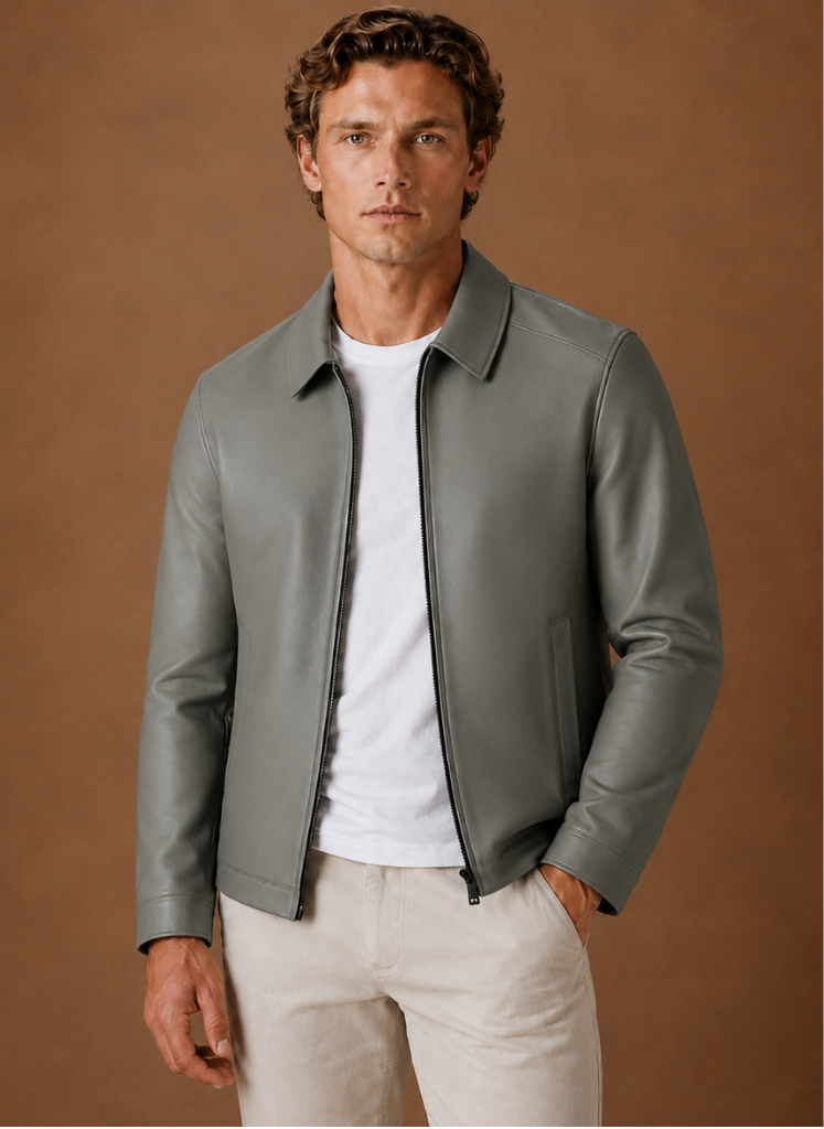 Men's Zip Front Short Jacket