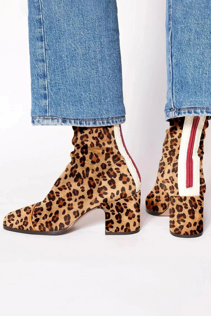 Women’s Square Toe Block Heel Ankle Boots