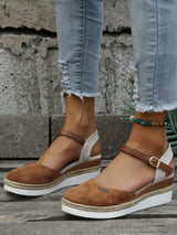 Women’s Closed-Toe Espadrille Wedge Sandals