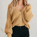 Women’s Chunky Knit V-Neck Cardigan