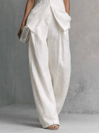 Women’s Sleeveless Top and Wide-Leg Pants Set