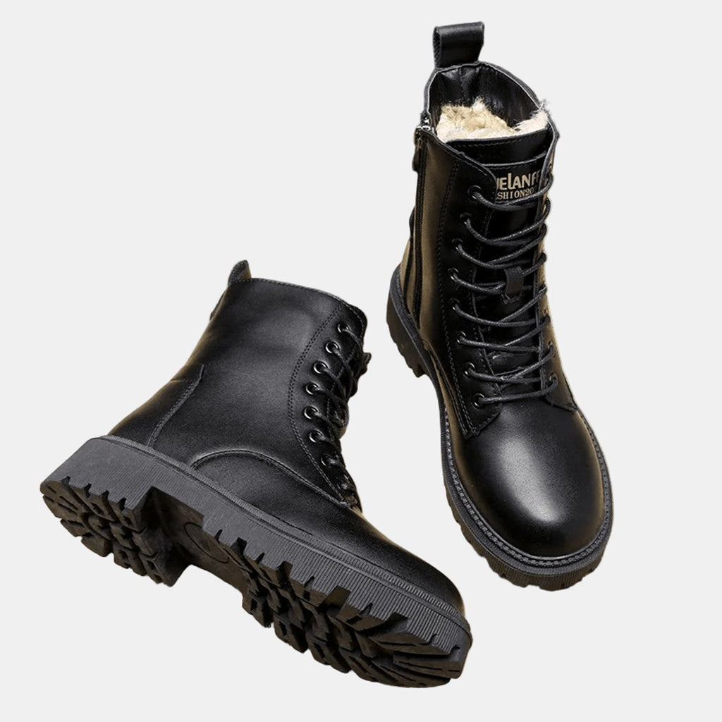 Women’s Faux Fur Lined Lace-Up Boots