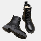 Women’s Faux Fur Lined Lace-Up Boots