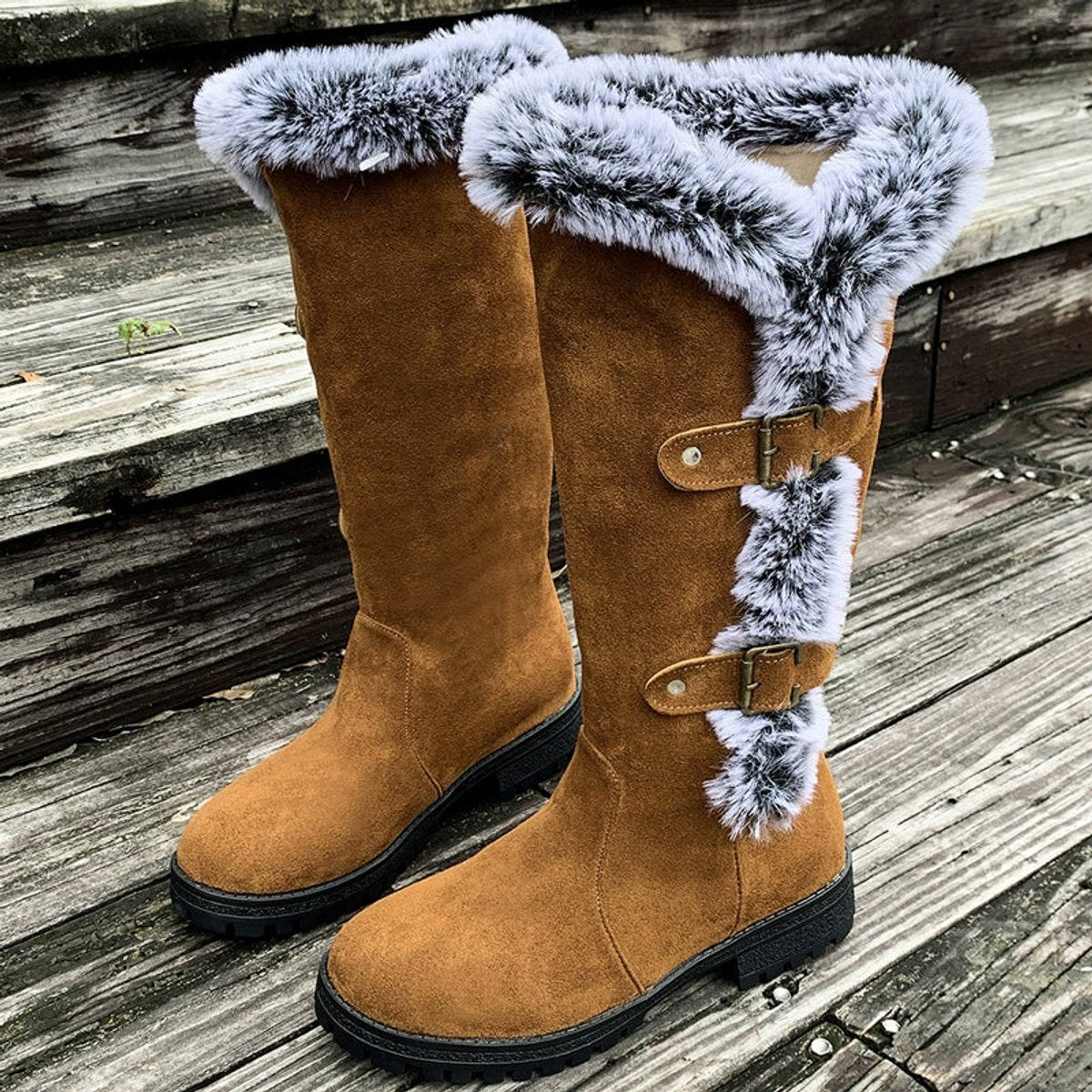 Women's Tall Buckle Detail Boots