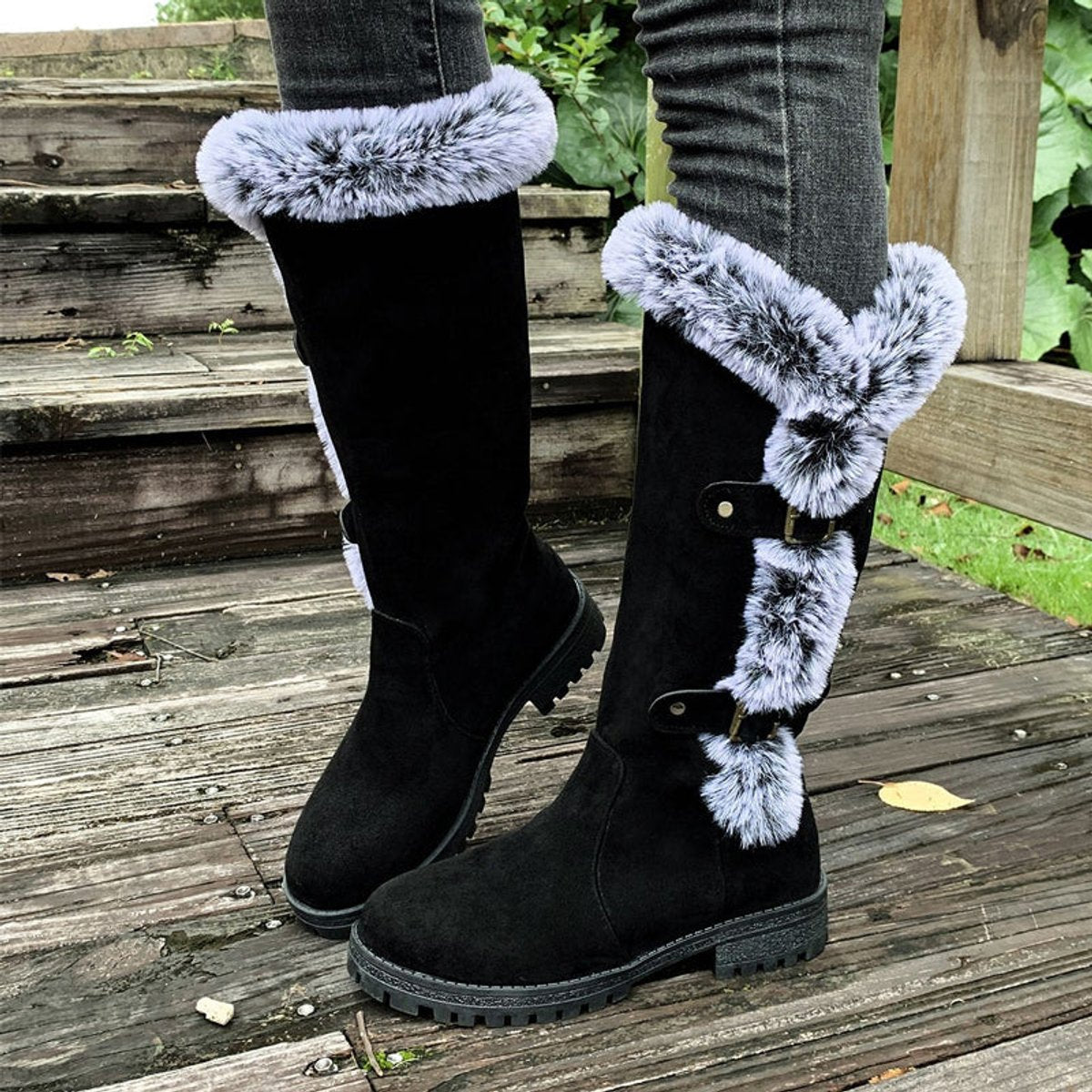 Women's Tall Buckle Detail Boots