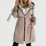 Women's Hooded Longline Zip-Front Jacket