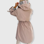 Women's Hooded Longline Zip-Front Jacket